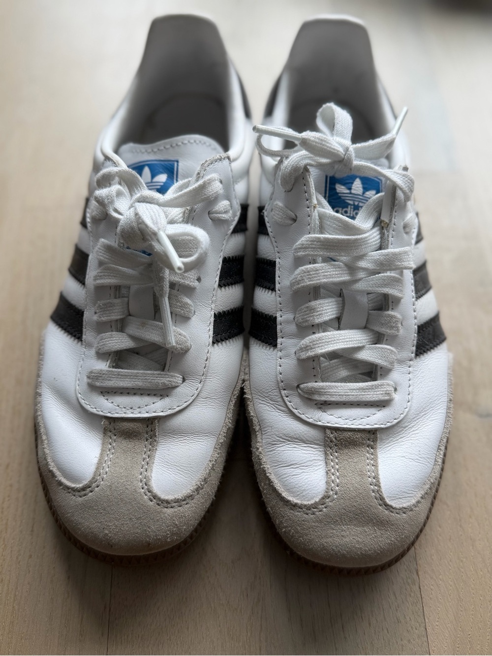Adidas Samba OG Sneakers in White/Black - M5.5 / 7W - Picture 15 of 16
